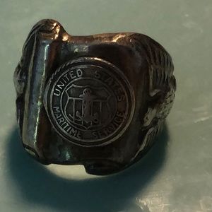 Vintage United States Maritime Service Ring…heavy